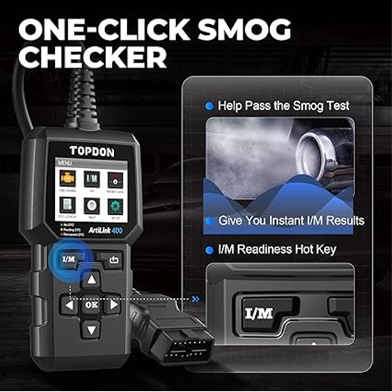 TOPDON AL400 OBD2 Scanner, Full OBDII Code Reader, Check Engine Light Scan Tool