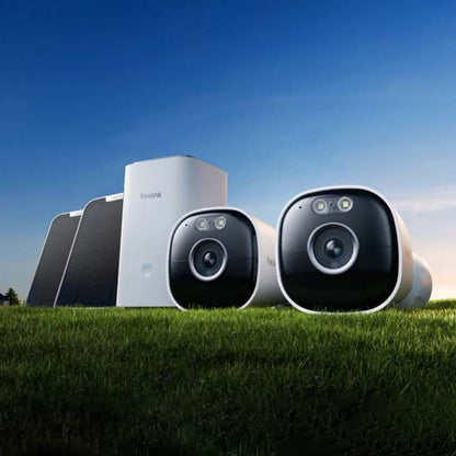 Reolink Argus Eco Ultra + Home Hub Set 4K (3840 x 2160) at 15fps battery-powered cameras with integrated solar panels