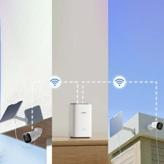 Reolink Argus Eco Ultra + Home Hub Set 4K (3840 x 2160) at 15fps battery-powered cameras with integrated solar panels