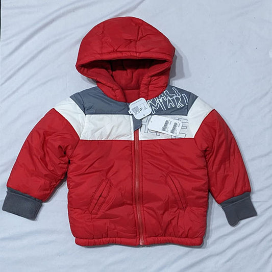 DOUBLE COTTON WITH POLYESTER FILLING PARACHUTE STUFF OUTTER BABY JACKET/HOODIE CM0210