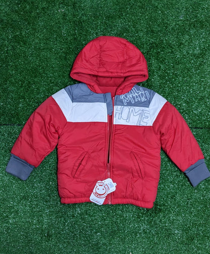 DOUBLE COTTON WITH POLYESTER FILLING PARACHUTE STUFF OUTTER BABY JACKET/HOODIE CM0210