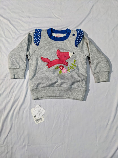 Baby girl cozy shirt double lining with polyester filling CM0073