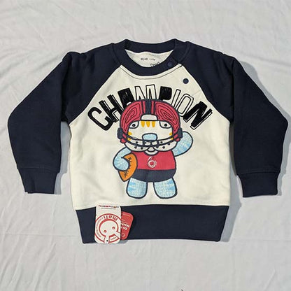 Double cotton with polyester filling Full sleeves cozy shirt Champion Cartoon on front CM0075