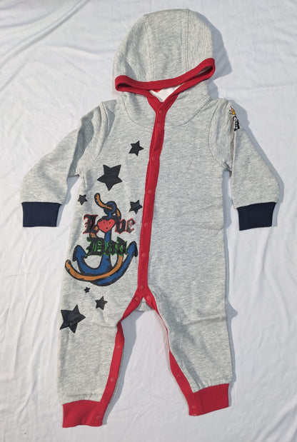 Double cotton Full body romper Hoodie CM0090