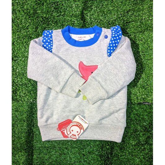 Baby girl cozy shirt double lining with polyester filling CM0073