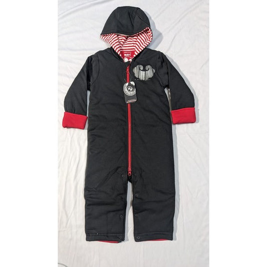 Black hudie full romper double with polyester filling pure cotton lining CM0089