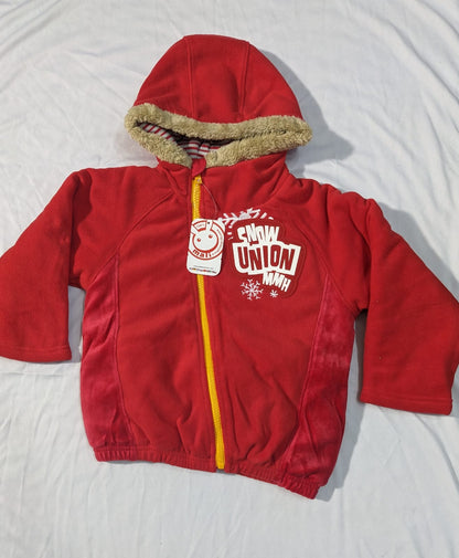 Double cotton Yellow zip Hoodie Snow union CM0065