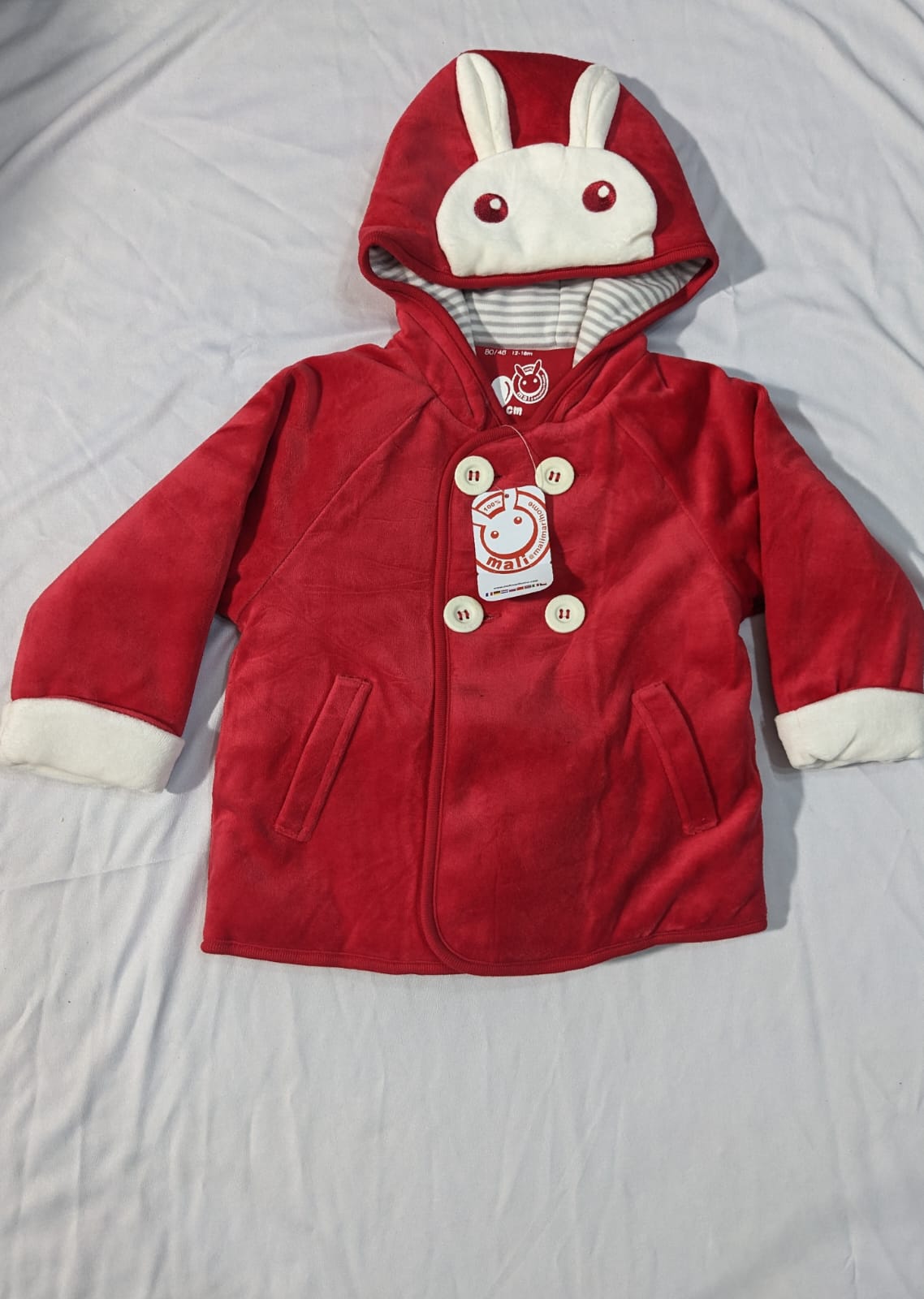 Double cotton with polyester filling hoodies upper rabbit CM0062