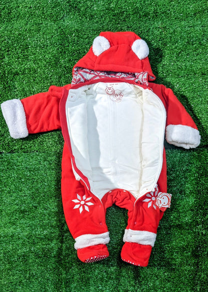 Double cotton with polyester filling Full body romper/Hoodie CM0086