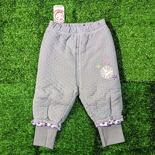 Double cotton with polyester filling grey trouser white dots CM0068