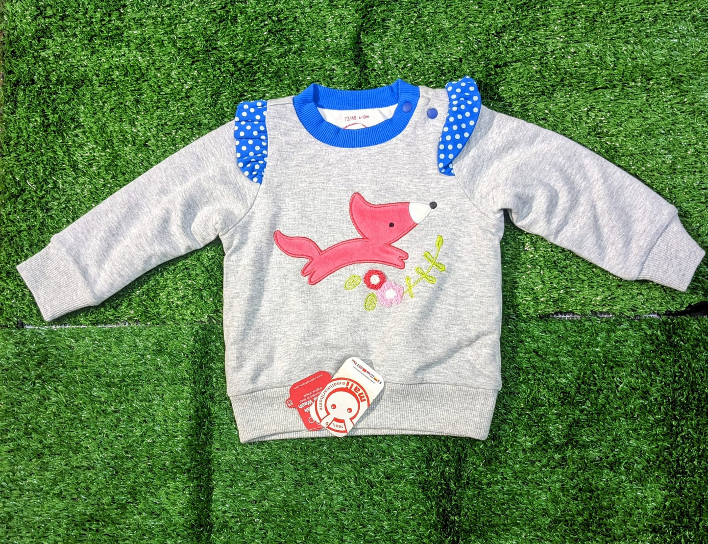 Baby girl cozy shirt double lining with polyester filling CM0073