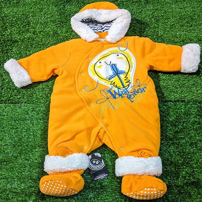 Double cotton with polyester filling Full body romper/Hoodie front open CM0085