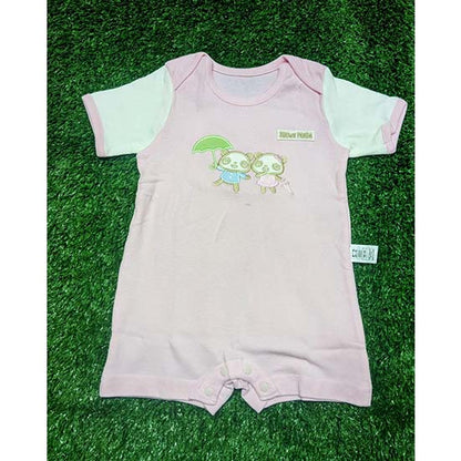 Pink Baby Romper – Half Sleeves | Organic Cotton Art number CM0014