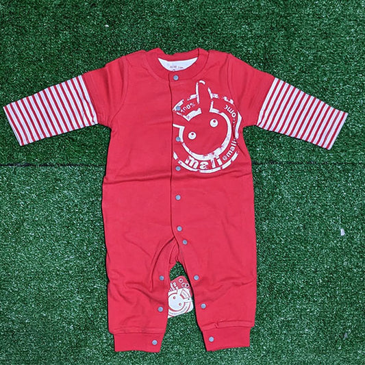 DOUBLE COTTON BED FULL BODY BABY ROMPER WITH WHITE LINING FULL SLEEVES CM0220