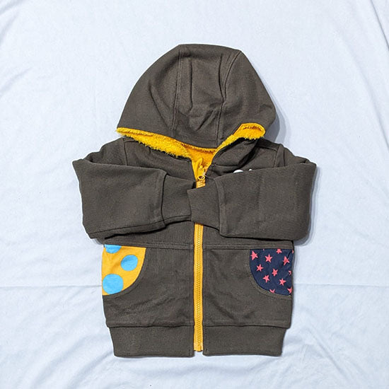 DOUBLE COTTON INNER FUR BABY HOODIE CM0205