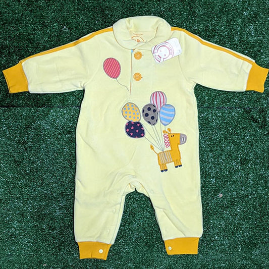 DOUBLE COTTON FULL SLEEVES FULL BODY BABY ROMPER CM0213