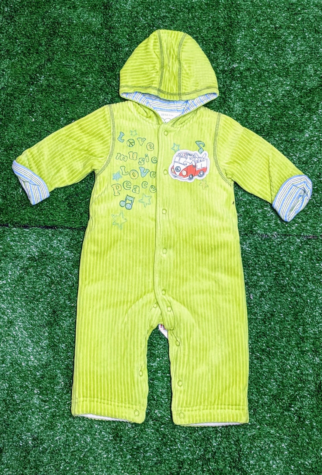 FULL SLEEVES DOUBLE COTTON ROMPER/HOODIE CM0114