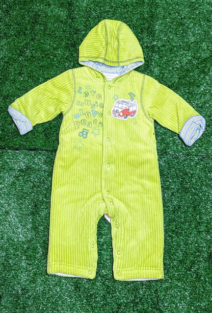 FULL SLEEVES DOUBLE COTTON ROMPER/HOODIE CM0114