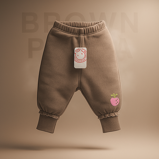 Baby trousers with double cotton lining and polyester filling CM0074