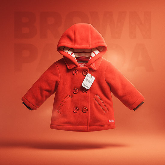 Baby coat hoodie Double cotton with polyester filling Full sleeves  CM0087