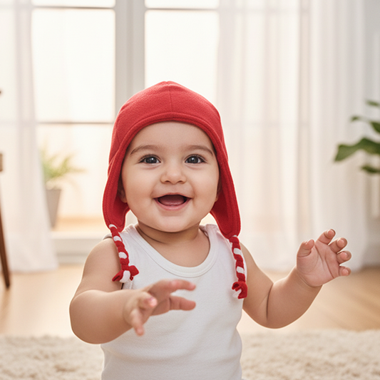 RED EAR COVER BABY CAP CM0138