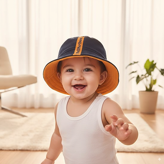BLUE/YELLOW BABY CAP CM0148