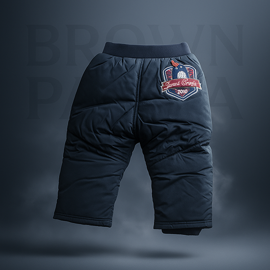 DOUBLE COTTON PARACHUTE STUFF OUTTER SIDE WITH POLYESTER FILLING BABY TROUSER CM0162