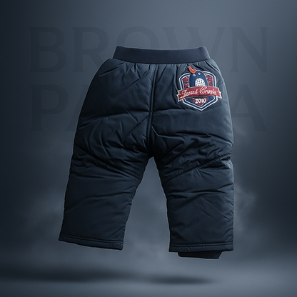 DOUBLE COTTON PARACHUTE STUFF OUTTER SIDE WITH POLYESTER FILLING BABY TROUSER CM0162