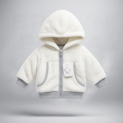 DOUBLE COTTON OUTTER FUR BABY HOODIE CM0218