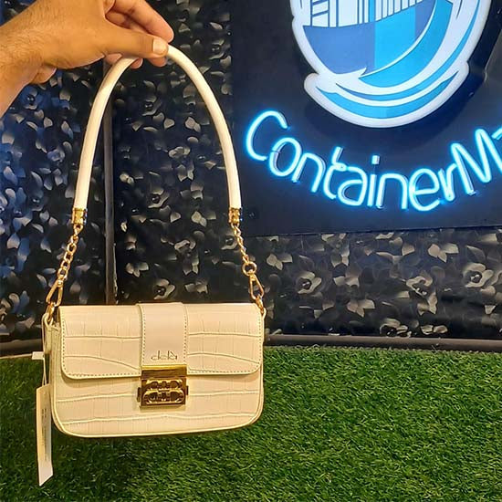 Dela lady's handbag Color white