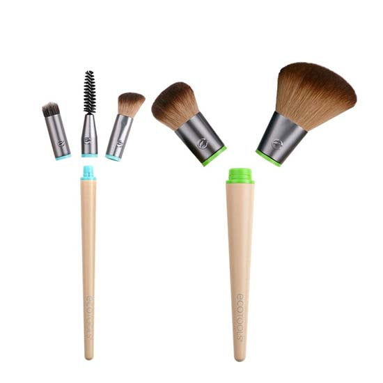 EcoTools #3128 Interchangeable™ Daily Essentials brush set with case