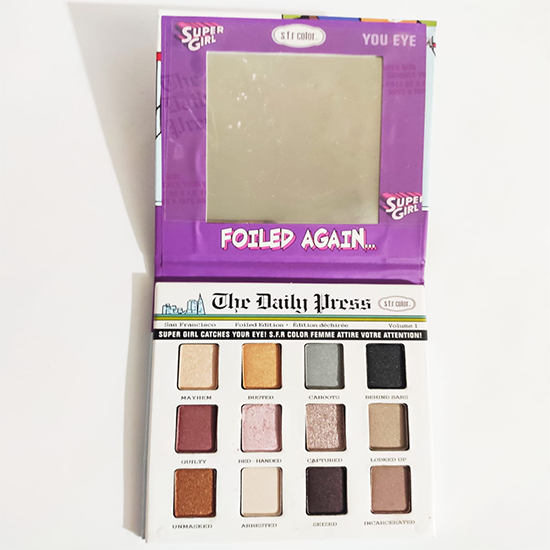 The Balm Cosmetics FOILED AGAIN Foil Eyeshadow Palette 12 Colors NIB Authentic