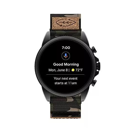 Fossil Gen 6 0890 dail colour black strap colour camoflauge (Used) Mens watch