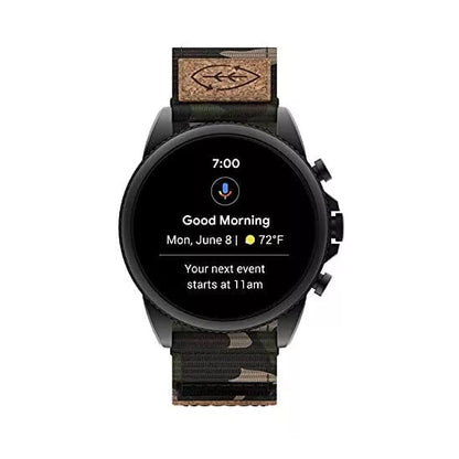 Fossil Gen 6 0890 dail colour black strap colour camoflauge (Used) Mens watch