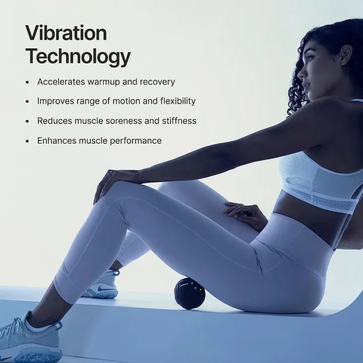 Hypérice Hypersphere Mini - Vibratįng Massage Ball for Muścle Recovery, Myòfascial Release and Soreness Relief - Portable Fitness Massager, Perfect for use at The Gym, or at Home