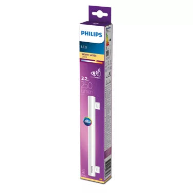 Philips LED 3 2.2w S14D Cap Architectural Tubular Light Bulb 300mm 250lumen 2700k warm white