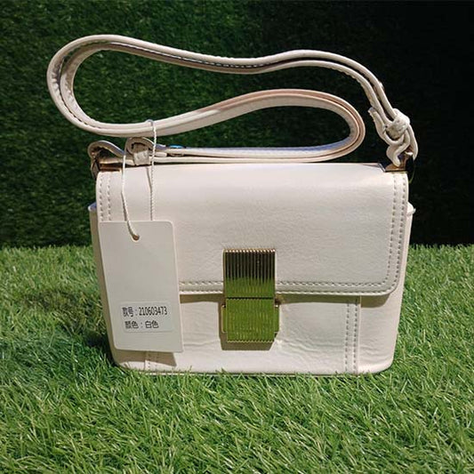 Ladies handbag white color