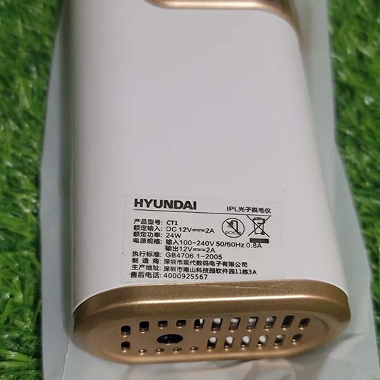 HYUNDAI 1 Million Shots Laser Hair Removal Device – Model CT1 (Rated Power: 24W)