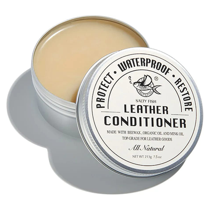 SALTY FISH All-Natural Leather Conditioner and Cleaner,Made with Mink Oil Beeswax