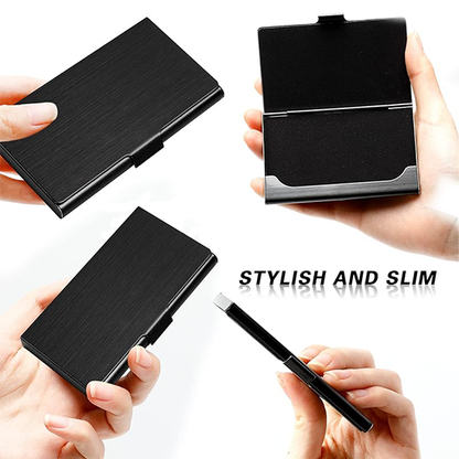 Metal Business Card Holder, Stainless Steel Business Card Case