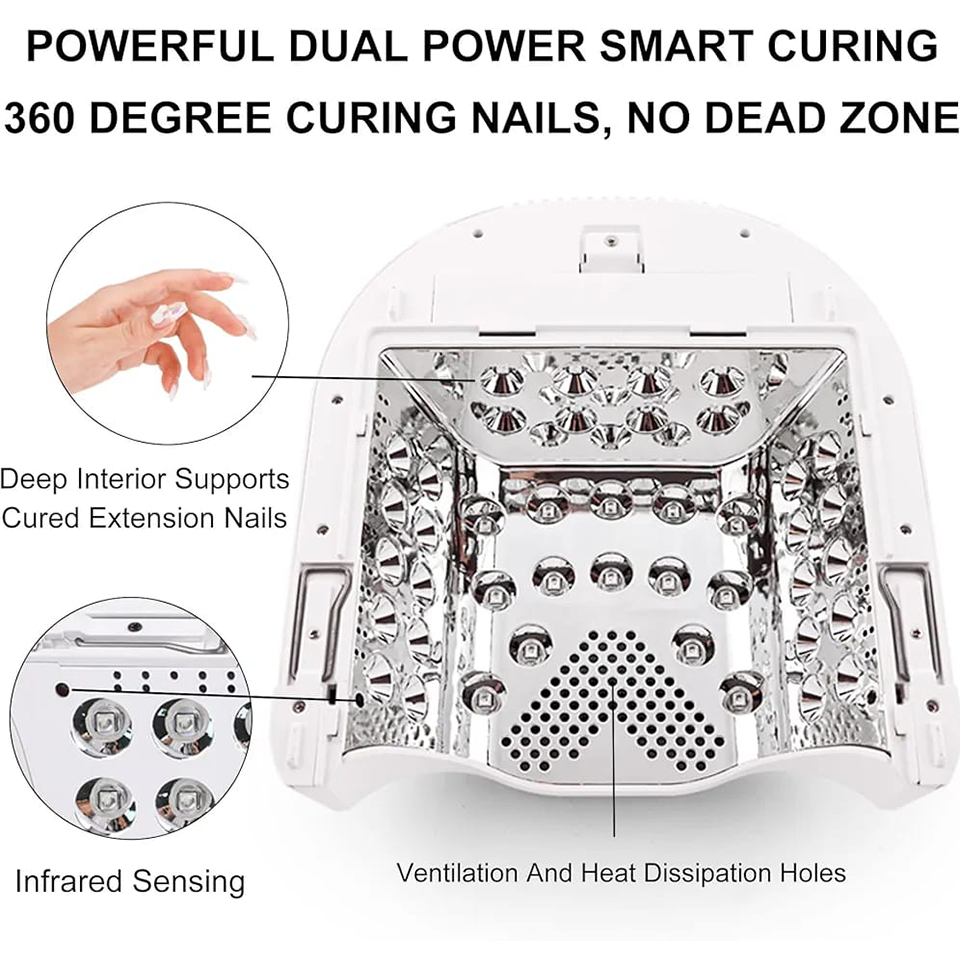 M Professional Hybrid 86W Wireless Rechargeable UV LED Nail Curing Lamp