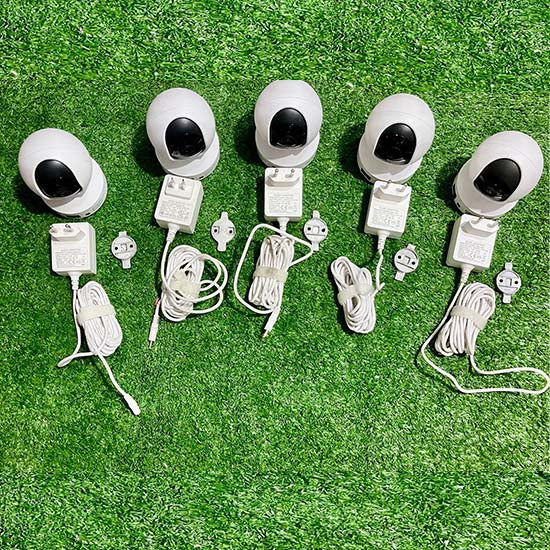 REOLINK E1 WIFI CAMERA (PACK OF 5 )3MP  Camera – 360° Baby  & Pet Monitor with Night Vision & 2-Way Audio WITHOUT BOX