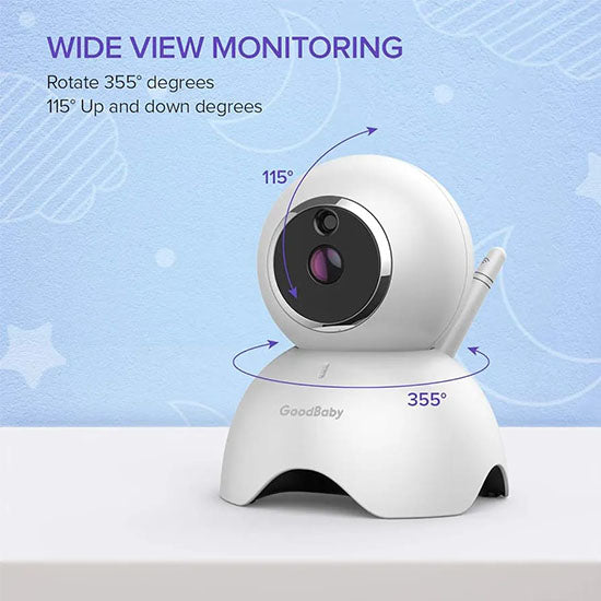 Baby Monitor with 1 Camera and Audio - 5¡± Display Video Baby Monitor Remote Pan & Tilt, 2X Zoom ( No Memory Card Support )