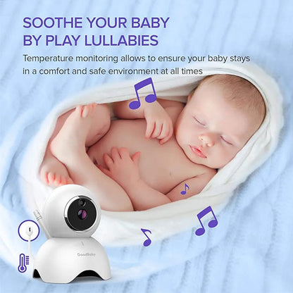 Baby Monitor with 1 Camera and Audio - 5¡± Display Video Baby Monitor Remote Pan & Tilt, 2X Zoom ( No Memory Card Support )