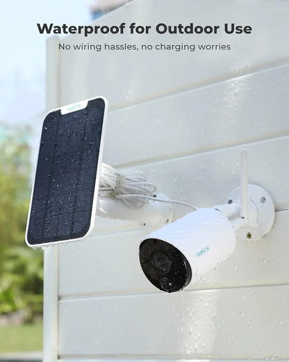REOLINK Argus Eco+type c 3w Solar Panel 2K 3MP Solar Security Camera Outdoor for Home Surveilance, Night Vision, Human/Car Smart Detection, 2.4G WiFi (Without box)