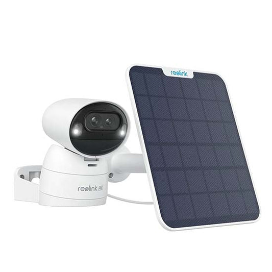 REOLINK Argus Track, brand new box packed 4K+2MP Dual-Lens Solar Security Camera, Wireless Outdoor/Indoor Camera, Pan & Tilt, Auto Zoom Tracking, 2.4/5GHz WiFi, Color Night Vision, AI Detection, with solar