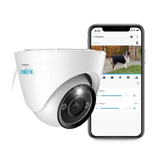 REOLINK 4K PoE Security IP Camera, Turret Camera Outdoor with 3X Optical Zoom, 2.8mm-8mm Lens, 110 Degree Wide View, 100ft Color Night Vision, 2 Way Talk, Human/Vehicle/Pet Detection, RLC-833A (without box)