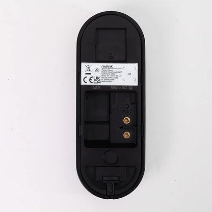 REOLINK Video Doorbell WiFi Camera -5mp  Outdoor, 2.4G WiFi, 4:3 Wide View Angle, Smart Detection, Local Storage, No Subscription Front Door Home Security, Customized Chime V2 (Without box scratches on body)