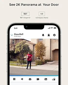 REOLINK Video Doorbell poe Camera -5mp  Outdoor, 4:3 Wide View Angle, Smart Detection, Local Storage, No Subscription Front Door Home Security, Customized Chime V2 (Without box scratches on body)
