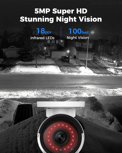 Reolink 2.8k Nvr cameras set 1 Nvr Nvs8 8ch 12mp upto 16mp support brand new built in poe 6cams 2.8k reolink b500 voice recording  IR night vision